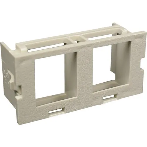 Wiremold CM2-U2KEYA-GY CM 2A Dual Flushmount Unloaded Keystone Module, Gray, TAA Compliant