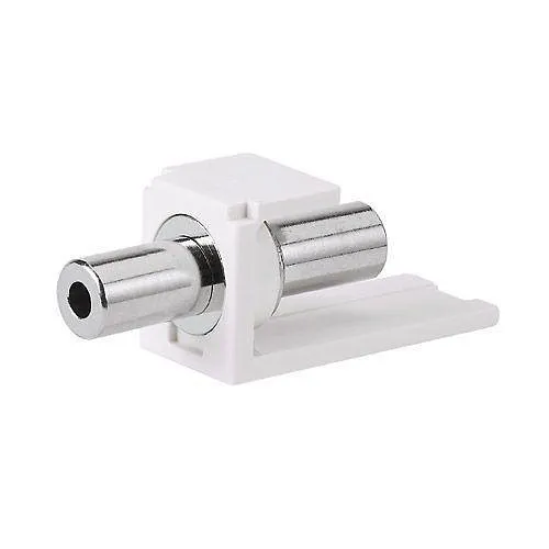 Panduit CM35MSCWHY Pan-Net Stereo Coupler Module, 3.5mm, White