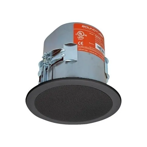 SoundTube CM400I-BK SoundTube 2-Way In Ceiling Speaker with BroadBeam Tweeter, 4", Black