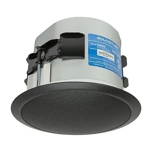 SoundTube CM500I-BK BroadBeam 5.25" in Ceiling Speaker with 1" Convex Titanium Tweeter, Black