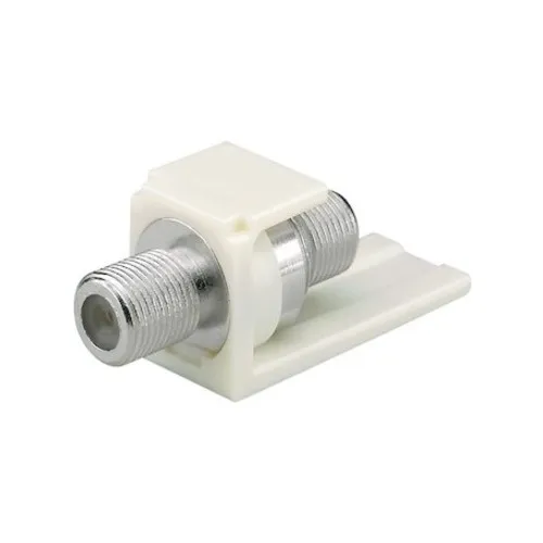 Panduit CMFSRIWY Pan-Net F-Type Module, Self Terminating, Off White