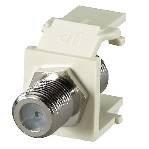 Signamax CMK-F F-TYPE Keystone Connector Module, Ghz, Light Ivory