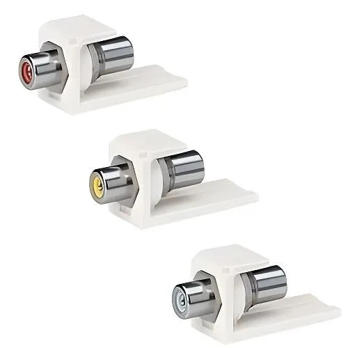 Panduit CMRCAWIWY Module RCA Solder Type, Off White