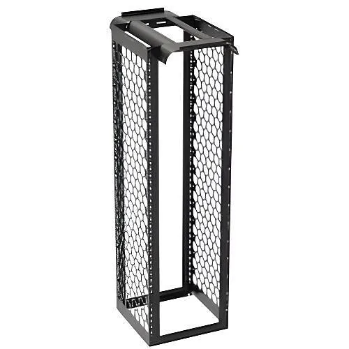 Great Lakes CMRX-45U30-B-1224 On-Board Cable Management Support 45U Rack, 84"H x 24"W x 30"D, #12-24 Tapped Uprights, Black