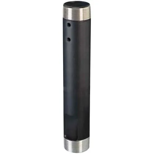 Chief CMS009 Fixed Extension Column with 1.5" NPT on Both Ends, 9", TAA Compliant, Black