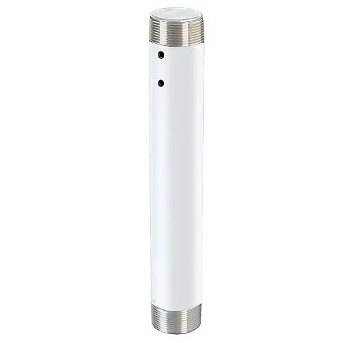 Chief CMS012W Fixed Extension Column, 12" with 1.5" NPT on Both Ends, TAA Compliant, White