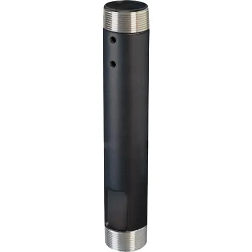Chief CMS018 Fixed Extension Column, 18" with 1.5" NPT on Both Ends, TAA Compliant, Black