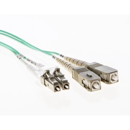Cleerline 3DOM4LCSC05m XD Series Bend Performance Duplex Patch Cable, LC/UPC-SC/UPC, OM4, 3.0 mm Riser, Magenta, (5m) 16.4'