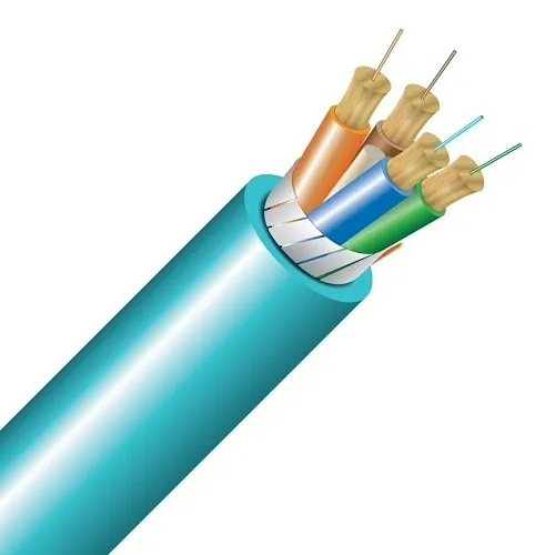 Cleerline 4B50125OM3R-B SSF Breakout Cable, 4 Strand, Riser, 50/125, OM3, Aqua, Cut to Order