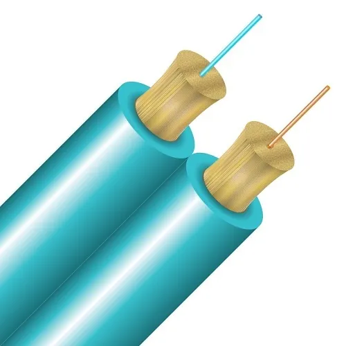 Cleerline D50125MOM3R SSF Duplex Cable Riser, 50/125, OM3, Aqua, Spool, 1000'
