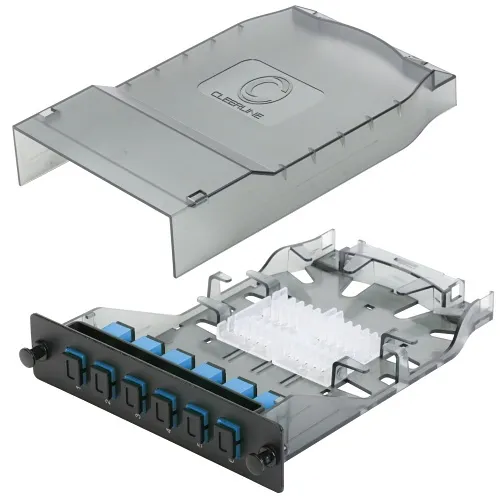 Cleerline SHDSC06-SM-UPC HD Splice Cassette, 6 Fiber, Simplex, SC/UPC, 9 µm OS2, 1m Pigtails