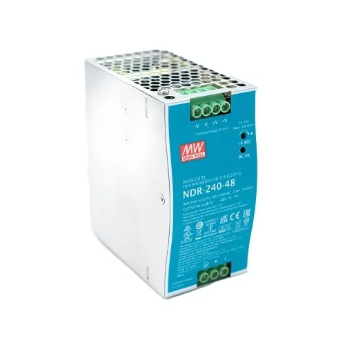 Cleerline SSF-DIN-48V240W-PS Industrial Power Supply 240W, AC 88-132VAC /176-264VAC, DC 48V Output 2.5A, DIN rail mountable