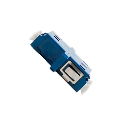 Cleerline SSF-DLCLC-SMADP LC/UPC Single-mode Duplex Standard Feed-Thru Adapter, Blue