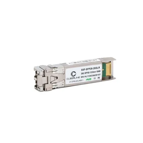 Cleerline SSF-SFP28-25GLR 25G SFP28 LR Transceiver SM 1310nm, 10Km reach, Dual LC