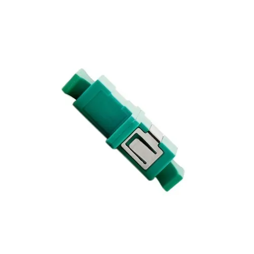 Cleerline SSF-SSCSC-MMADP SC/UPC Multimode Simplex Standard Feed-Thru Adapter, Aqua