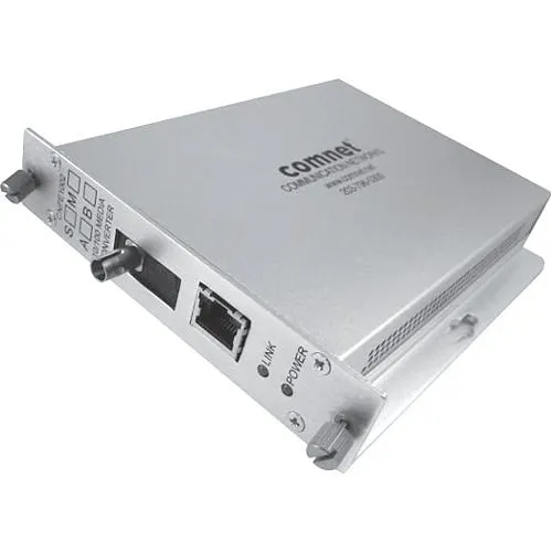ComNet CNFE1004SAC1A-M Small Media Converter, A, SC Connector, AC/DC Power, Single Mode, Fiber, 100Mbps