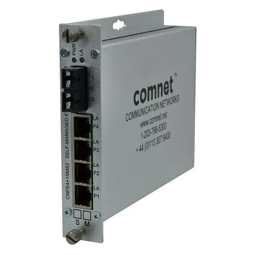 ComNet CNFE4+1SMSS2 Ethernet Self-Managed Switch, 10/100 4TX+1FX