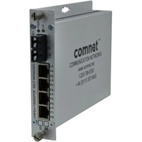 ComNet CNFE4+1SMSS2POE 5-Port Self-Managed Switch, PoE+