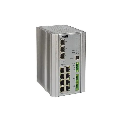 ComNet CNGE11FX3TX8MSPOEHOK Environmentally Hardened Managed Ethernet Switch