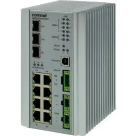 ComNet CNGE3FE8MSPOE Managed Layer 2+ Ethernet Switch SFP 8 Electrical Ports with PoE+