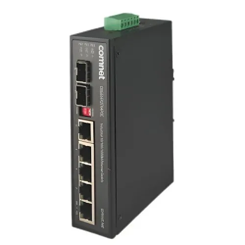 ComNet CNGE6FX2TX4POE 10/100/1000 Mbps Gigabit Switch with PoE+