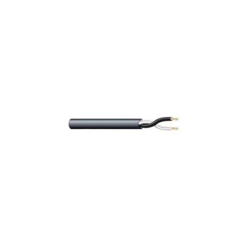 West Penn 25210BK0500 Plenum Audio Cable, 500' 2-Conductor 10-Gauge Stranded Unshielded, Black
