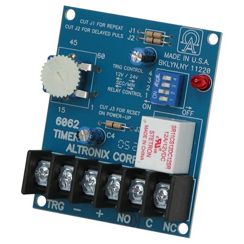 Altronix 6062 Time Board, Multi-Purpose, 12/24VDC Second to 60 Minutes