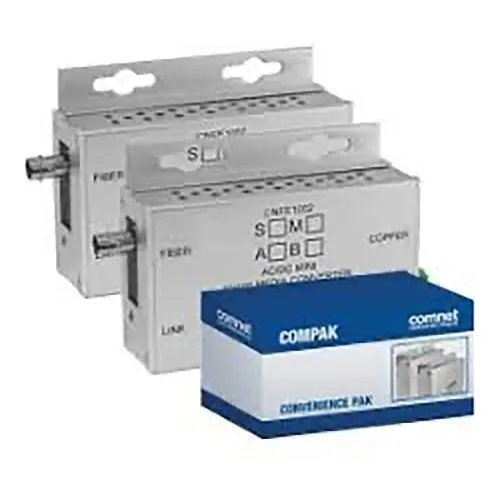 ComNet COMPAK1002MAC1M 10/100 Mbps Ethernet 2-Port Media Converter, 1-Channel