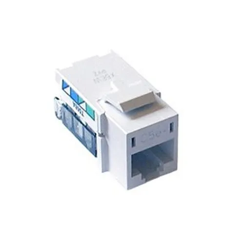 Lutron CON-1P-C5E-WH Phone Jack, CAT5e, 8-Conductor, RJ45, White