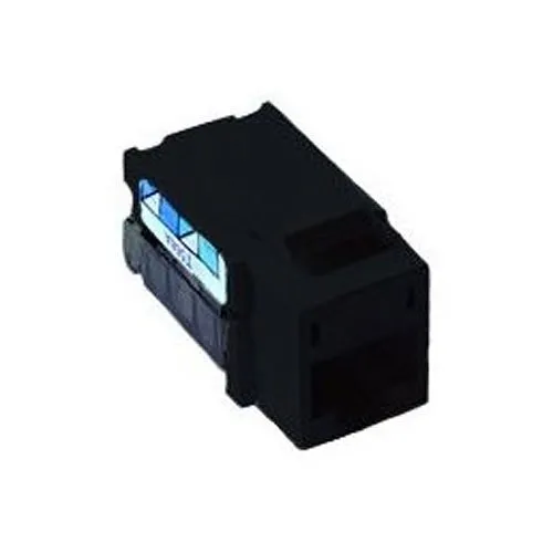 Lutron CON-1P-C6-BL Phone Jack, CAT 6, 8-Conductor, RJ45, Black