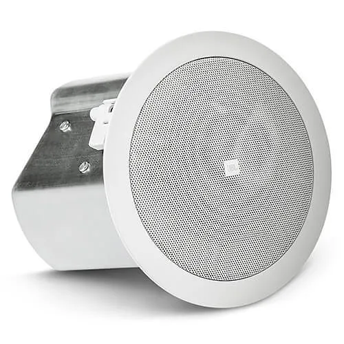 JBL Professional Control 14C/T 2-Way 4" Coaxial Ceiling Loudspeaker, Pair, White