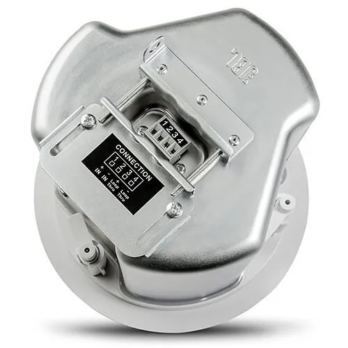 JBL Professional Control 14C/T Two-Way 4" Coaxial Ceiling Loudspeaker, White, Pair