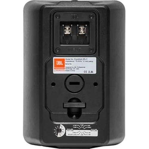 JBL Professional Control 23- 3" Ultra-Compact 2-Way Speaker with Weather Resistant Enclosure, Black