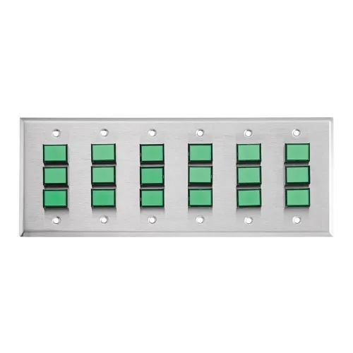 Alarm Controls CP-28CGV1 DGSS Plate with 8 Green 12VDC LED Indicators