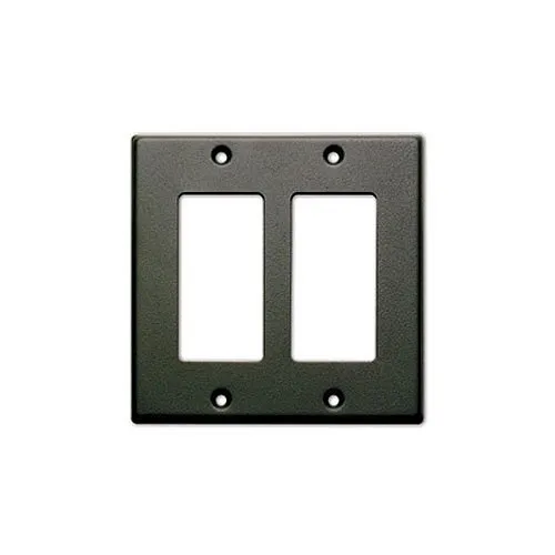 RDL CP-2B Double Cover Plate, Compatible with Decora Style Products, Black