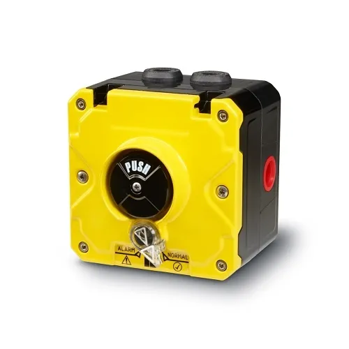 Federal Signal CP-PB-N-Y-2-NNN-00-4 Push Button Call Point, Dual/Screw Terminal, 1/2 NPT, No Lift Flap, Yellow