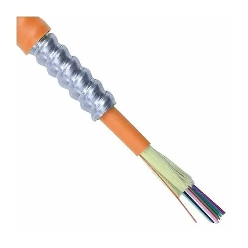 AFL CP0066441201-AIAP Fiber Optic Armored Plenum Cable, Fiber, Multimode, 62.5/125 OM1, Indoor, Orange