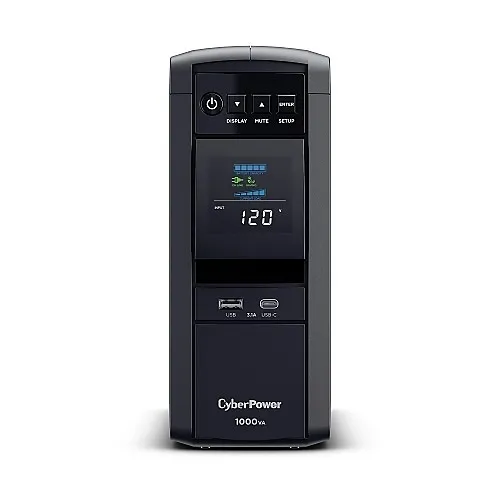 CyberPower CP1000PFCLCD PFC Sinewave for UPS Systems, Mini-Tower, Sine Wave, 1000VA 600W