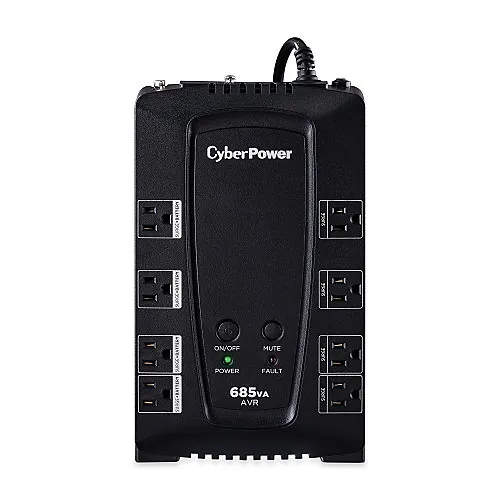 CyberPower CP685AVRG AVR Series Compact UPS System, Simulated Sine Wave, 685VA 390W, 120VAC