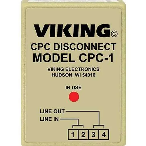 Viking CPC-1 CPC Disconnect, 1-Line, Phone Line Powered, Caller ID Compatible