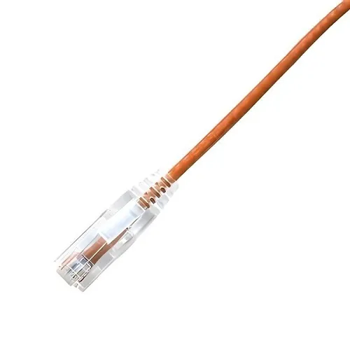 Lynn Electronics CPCS-6OR-003F Choice Slim CAT6 28/4 Patch Cable, 3', Orange