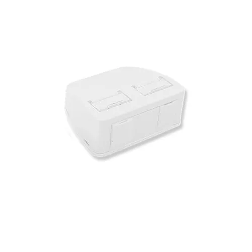 Primex 125-0963-WT Surface Mount Box, 2 Port, White