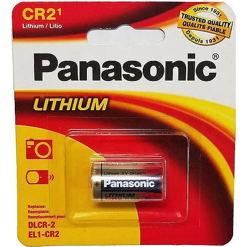 Panasonic CR-2PA/1B CR2 3V, 850mAh Lithium Battery, 1-Pack