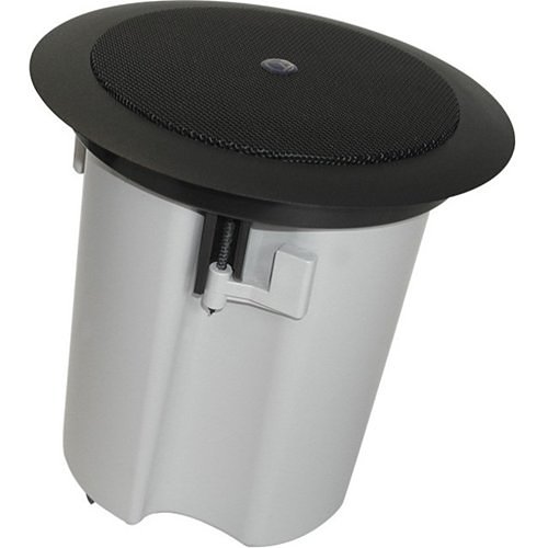 AtlasIED FAP40T-B 4" In-Ceiling Speaker with 16W 70V, 100V Transformer and Ported Enclosure, Black