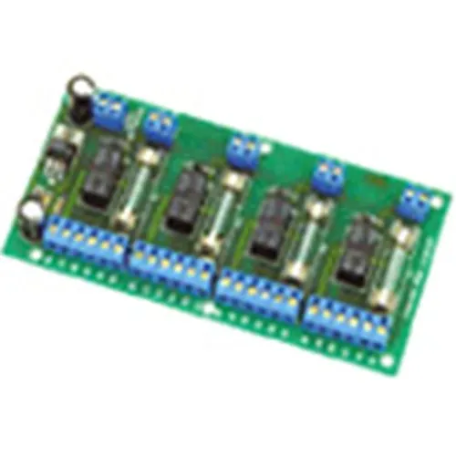 SDC CR4 Station Door Control Relay Board, (4) N/O, Dry Inputs, (4) SPDT, Fused, Wet or Dry and (4) SPDT, Unfused, Wet or Dry Outputs