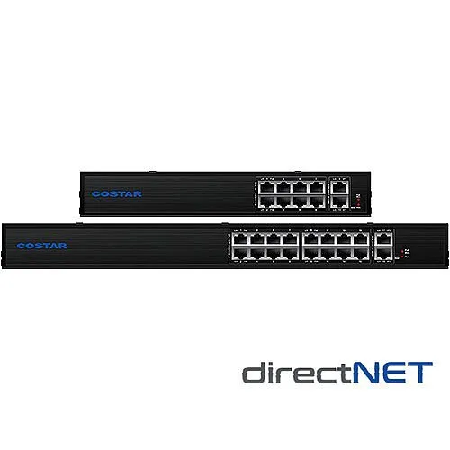 Costar CRIS10 XDI Gigabit Power Over Ethernet Switch, 8-Port