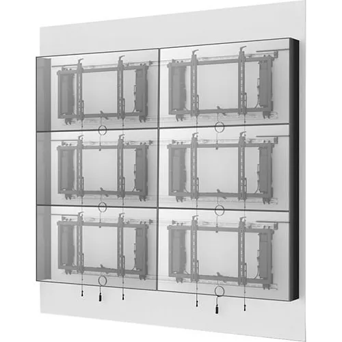 Chief CSACK06B Side Cover Kit With Connexsys Brackets, 6" Depth