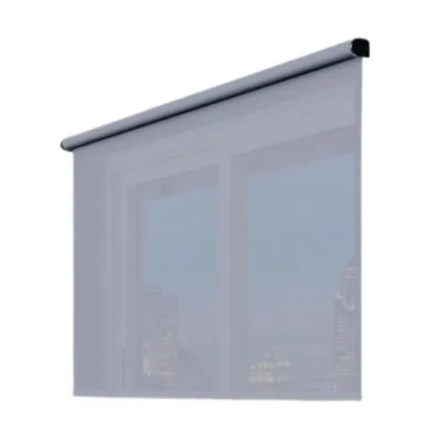 Clara Shades Smart Shade, Transparent White-Gray, 72" Max