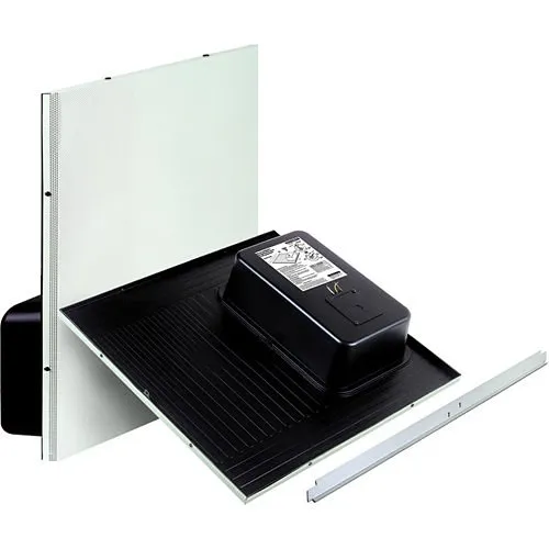 Bogen CSD2X2VRU Drop-In Ceiling Speaker with Back Can, Recessed Volume Control, Bright White