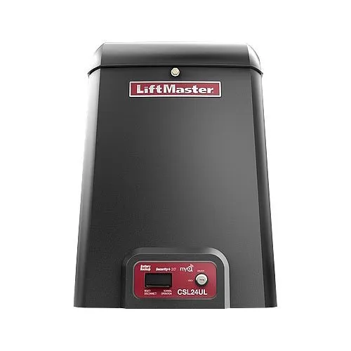 LiftMaster CSL24ULWK 24VDC High-Traffic Commercial Slide Gate Operator for Gates up to 50ft and 1,500lbs